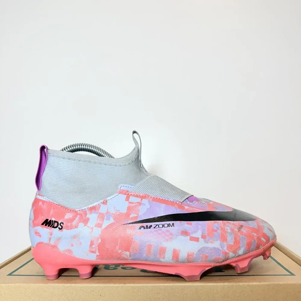 Nike Jr Zoom Mercurial Superfly 9 Academy MDS FG/MG Kids Soccer Cleats Size 5Y